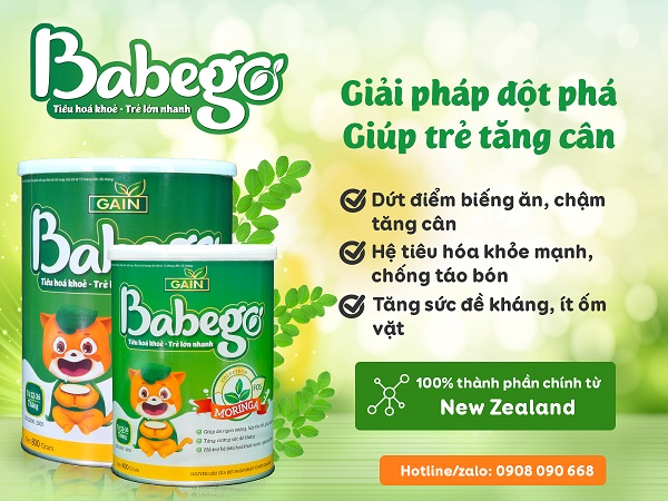 Sữa Babego là sản phẩm toàn diện